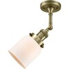 Innovations Lighting One Light Vintage Dimmable Led Semi-Flush Mount 201F-AB-G51-LED